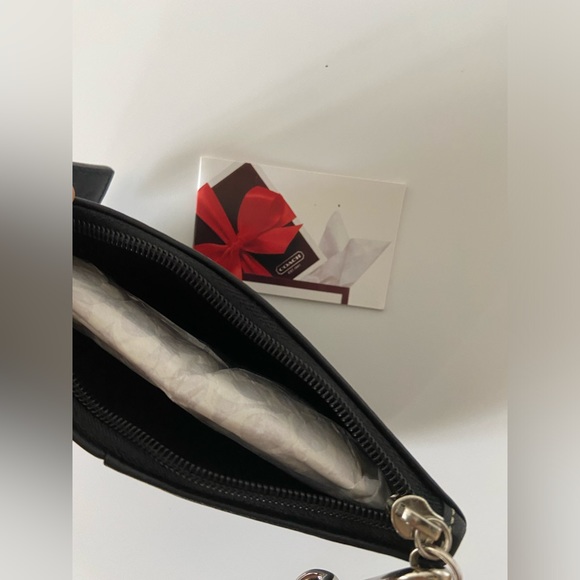 BNWT Vintage Coach Black Leather Purse Wristlet Wallet Superb Condition - Picture 5 of 5